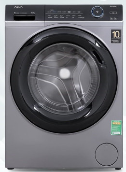 Máy giặt Aqua Inverter 9.0 KG AQD-A900F S - Công nghệ giặt hơi nước diệt khuẩn và loại bỏ các tác nhân gây dị ứng